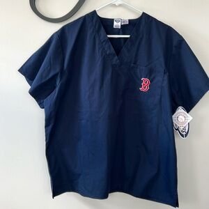 NWT Boston Red Sox Scrub Top - Concepts Sports